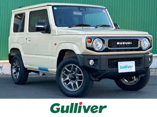 スズキ ジムニー XC 宮城県 2024(令6)年 0.7万km シフォンアイボリーM セーフティサポート/・デュアルセンサーブレーキサポート/・誤発進抑制機能/・車線逸脱警報機能/・ふらつき警報機能/・先行車発進お知らせ機能/・標識認識機能/・ハイブームアシスト/社外ディスプレイオーディオ/　(アップルカープレイ・アンドロイドオート)/ETC/クルーズコントロール/前席シートヒーター/LEDヘッドライト/スマートキー×２/純正16インチアルミホイール/新車時保証書/取扱説明書