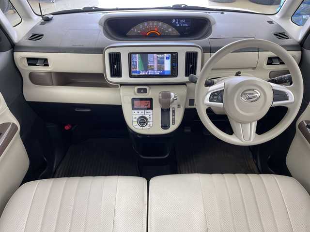 ダイハツ ムーヴ キャンバス X メイクアップ リミテッド SAⅢ 道東・釧路十勝 2018(平30)年 5.2万km パールホワイトⅢ/ナチュラルベージュマイカメタリック 2トーン ・4WD /スマートアシスト/・純正ナビ/・BT/DVD/CD/SD/フルセグ/・パノラマモニター/・両側パワースライドドア/・オートライト/・オートマチックハイビーム/・革調シートカバー/・スマートキー/・プッシュスタート/・アイドリングストップ