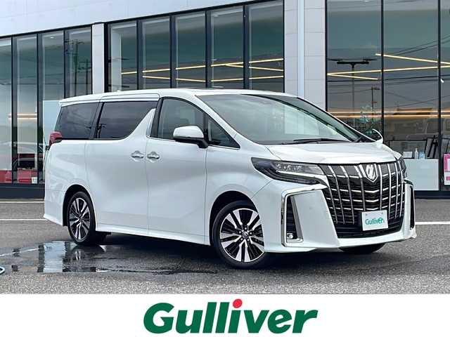 トヨタ アルファード S Cパッケージ 新潟県 2022(令4)年 3.1万km ホワイトパールクリスタルシャイン 純正ディスプレイオーディオ/(AM/FM/Miracast/Bluetooth/フルセグTV)/ナビキット/サンルーフ/純正フリップダウンモニター/デジタルインナーミラー/ブラインドスポットモニター/三眼LEDヘッドライト/衝突被害軽減ブレーキ/車線逸脱抑制装置/レーダークルーズコントロール/オートマチックハイビーム/クリアランスソナー/両側パワースライドドア/パワーバックドア/ビルトインETC/前後ドライブレコーダー/シートヒーター/ベンチレーション/ステアリングヒーター/純正18インチAW/スマートキー/スペアキー×1/保証書
