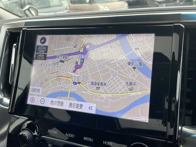 トヨタ アルファード S Cパッケージ 新潟県 2022(令4)年 3.1万km ホワイトパールクリスタルシャイン 純正ディスプレイオーディオ/(AM/FM/Miracast/Bluetooth/フルセグTV)/ナビキット/サンルーフ/純正フリップダウンモニター/デジタルインナーミラー/ブラインドスポットモニター/三眼LEDヘッドライト/衝突被害軽減ブレーキ/車線逸脱抑制装置/レーダークルーズコントロール/オートマチックハイビーム/クリアランスソナー/両側パワースライドドア/パワーバックドア/ビルトインETC/前後ドライブレコーダー/シートヒーター/ベンチレーション/ステアリングヒーター/純正18インチAW/スマートキー/スペアキー×1/保証書