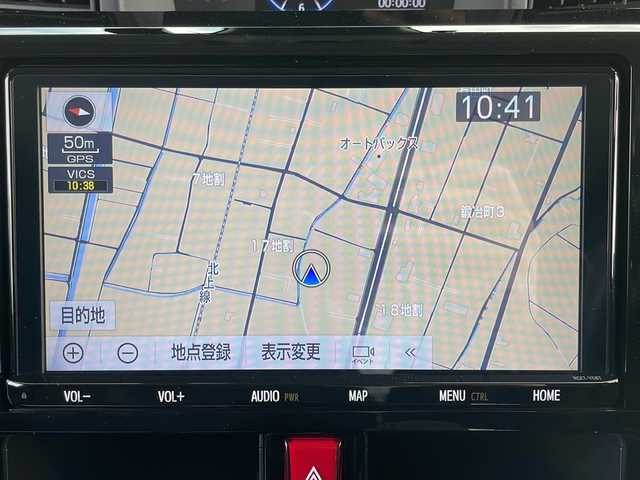 トヨタ ルーミー カスタムG 岩手県 2021(令3)年 3.7万km クールバイオレットクリスタルシャイン 純正９型ナビ　全周囲カメラ　ＤＶＤ再生　フルセグ　Ｂｌｕｅｔｏｏｔｈ　両側パワースライドドア　レーダークルコン　衝突被害軽減　ＬＥＤオートライト　ビルトインＥＴＣ２．０　スペアタイヤ　コーナーセンサー