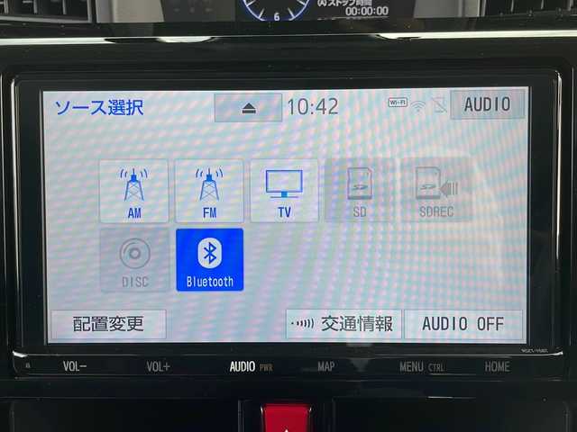トヨタ ルーミー カスタムG 岩手県 2021(令3)年 3.7万km クールバイオレットクリスタルシャイン 純正９型ナビ　全周囲カメラ　ＤＶＤ再生　フルセグ　Ｂｌｕｅｔｏｏｔｈ　両側パワースライドドア　レーダークルコン　衝突被害軽減　ＬＥＤオートライト　ビルトインＥＴＣ２．０　スペアタイヤ　コーナーセンサー