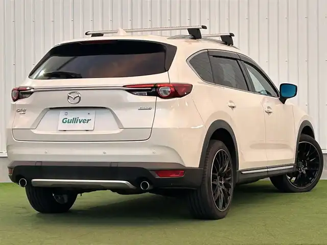 マツダ ＣＸ－８ XD Lパッケージ 香川県 2018(平30)年 15.1万km スノーフレイクホワイトパールマイカ 純正メモリナビ/→フルセグ/CD/DVD/Bluetooth/360°ビューモニター/後席フリップダウンモニター/BOSEスピーカー/レザーシート/前席シートヒーター/前席パワーシート/シートメモリー/パワーリアゲート/革巻きステアリング/ステアリングリモコン/ステアリングヒーター/アダプティブLEDヘッドライト/マツダレーダークルーズコントロール/レーンキープアシストシステム/スマートブレーキサポート/ドライバーアテンションアラート/プリクラッシュブレーキアラート/オートブレーキホールド/後席サンシェード/MTモード付AT/アイドリングストップ
