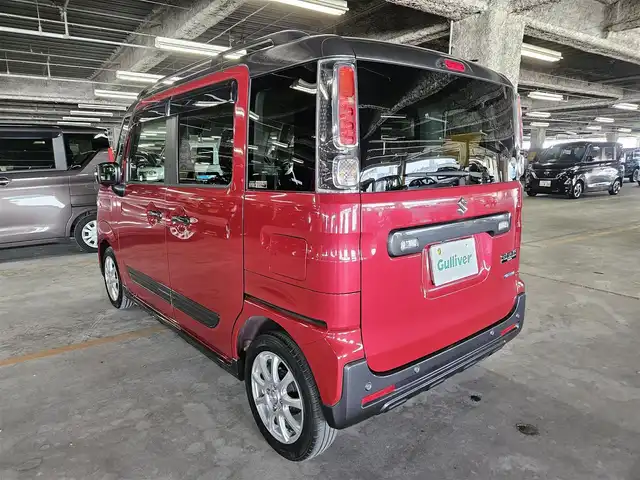 スズキ スペーシア ギア HYBRID XZ 福岡県 2019(令1)年 3.8万km フェニックスレッドパール/ガンメタリック2トーンルーフ 〇ワンオーナー/〇パナソニックナビ/〇フルセグTV/〇両側パワースライドドア/〇バックカメラ/〇ビルトインETC/〇セーフティサポート/〇デュアルセンサーブレーキS/〇LEDヘッドランプ/〇LEDフロントフォグランプ/〇オートエアコン/〇革巻きステアリングホイール/〇ステアリングスイッチ/〇ファブリックシート/〇シートヒーター/〇社外14インチアルミホイール/〇キーレスプッシュスタートシステム/〇禁煙車