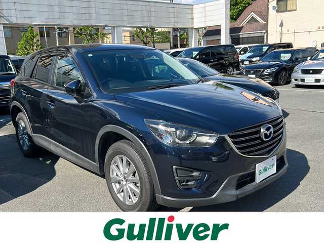 マツダ ＣＸ－５ XD 京都府 2015(平27)年 8.1万km ディープクリスタルブルーマイカ 純正ＳＤナビ　/フルセグＴＶ　/バックカメラ　/純正ＥＴＣ　/Ｗエアバッグ　/カーテンエアバッグ　/衝突軽減システム　/フルフラットシート/Ｂｌｕｅｔｏｏｔｈ　/アイドリングストップ　/ＵＳＢ　/Pスタート/スマートキー/パワーウィンドウ　/パワーステアリング/横滑り防止装置/ＴＣＳシステム/CD/純正フロアマット/前後コーナーセンサー
