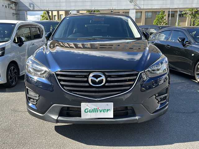 マツダ ＣＸ－５ XD 京都府 2015(平27)年 8.1万km ディープクリスタルブルーマイカ 純正ＳＤナビ　/フルセグＴＶ　/バックカメラ　/純正ＥＴＣ　/Ｗエアバッグ　/カーテンエアバッグ　/衝突軽減システム　/フルフラットシート/Ｂｌｕｅｔｏｏｔｈ　/アイドリングストップ　/ＵＳＢ　/Pスタート/スマートキー/パワーウィンドウ　/パワーステアリング/横滑り防止装置/ＴＣＳシステム/CD/純正フロアマット/前後コーナーセンサー