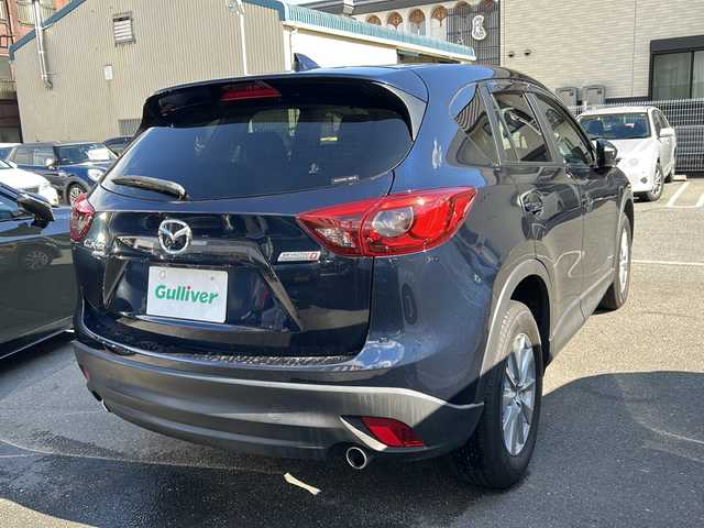 マツダ ＣＸ－５ XD 京都府 2015(平27)年 8.1万km ディープクリスタルブルーマイカ 純正ＳＤナビ　/フルセグＴＶ　/バックカメラ　/純正ＥＴＣ　/Ｗエアバッグ　/カーテンエアバッグ　/衝突軽減システム　/フルフラットシート/Ｂｌｕｅｔｏｏｔｈ　/アイドリングストップ　/ＵＳＢ　/Pスタート/スマートキー/パワーウィンドウ　/パワーステアリング/横滑り防止装置/ＴＣＳシステム/CD/純正フロアマット/前後コーナーセンサー