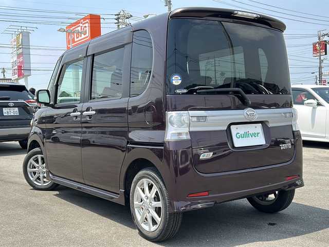 ダイハツ タント カスタム X スペシャル 山口県 2013(平25)年 5.3万km ミスティックレッドクリスタルメタリック 社外７型ナビ/助手席側パワスラ/フルセグテレビ/アイドリングストップ/ETC/ドアバイザー/スマートキー/ダブルエアバッグ