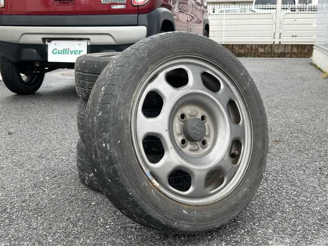 スズキ ハスラー G 滋賀県 2018(平30)年 8.9万km フェニックスレッドパール/ブルーイッシュブラックパール ガソリン（ハイブリッド）/2WD(FF)/CVT/７インチナビ【AVN138M】/(FM/AM/CD/ワンセグ/USB)/バックカメラ/積込夏タイヤ純正ホイール付き/プリクラッシュブレーキアシスト	/運転席・助手席シートヒーター/電動格納ミラー/アイドリングストップ/ハロゲンライト/ヘッドライトライトレベリング/フルオートエアコン/プッシュスタート/スマートキー/スペアキー/純正フロアマット/ドアバイザー