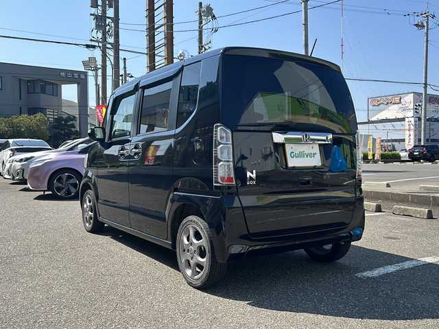 ホンダ Ｎ ＢＯＸ G SSパッケージ 福井県 2013(平25)年 11.2万km クリスタルブラックパール スマートキー/プッシュスタート/アイドリングストップ/ETC/前後ドライブレコーダー/社外ナビ/フルセグTV/ステアリングスイッチ/両側パワースライドドア/純正LEDヘッドライト/オートライト/電動格納ミラー/横滑り防止/純正フロアマット/純正ドアバイザー