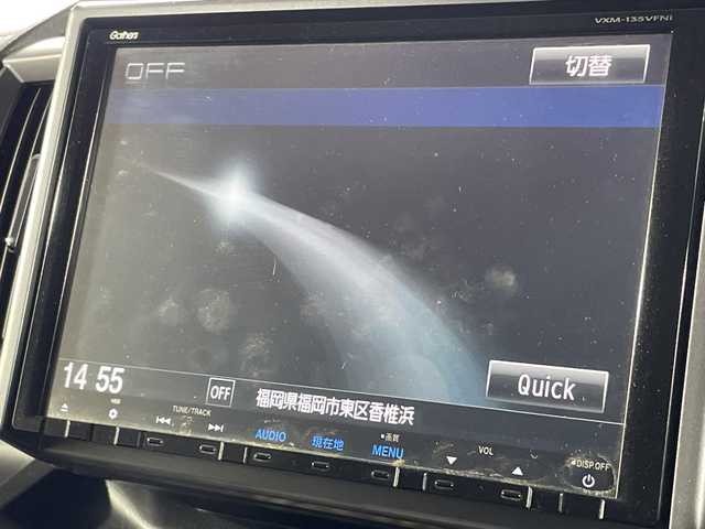 ホンダ ステップワゴン スパーダ Z クールスピリット 福岡県 2013(平25)年 12.4万km プレミアムコスミックバイオレットパール 純正9型SDナビ/（CD/DVD/BT/フルセグ）/フリップダウンモニター/バックカメラ/クルーズコントロール/コーナーセンサー/両側パワースライド/ETC/ドラレコ前後/キセノンライト/オートライト/フォグランプ/革巻きステアリング/パドルシフト/アイドリングストップ