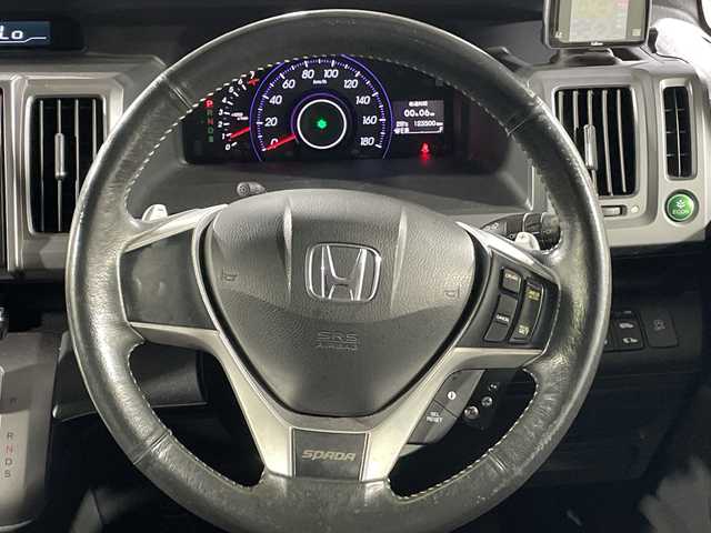 ホンダ ステップワゴン スパーダ Z クールスピリット 福岡県 2013(平25)年 12.4万km プレミアムコスミックバイオレットパール 純正9型SDナビ/（CD/DVD/BT/フルセグ）/フリップダウンモニター/バックカメラ/クルーズコントロール/コーナーセンサー/両側パワースライド/ETC/ドラレコ前後/キセノンライト/オートライト/フォグランプ/革巻きステアリング/パドルシフト/アイドリングストップ