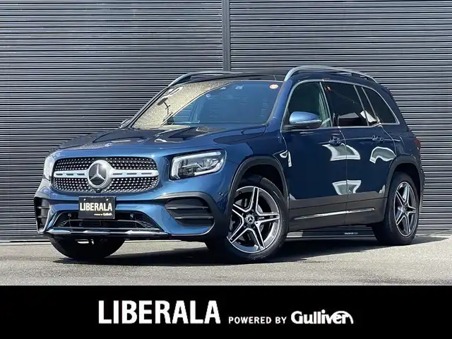 メルセデス・ベンツ ＧＬＢ２００ｄ AMGライン 山梨県 2021(令3)年 2.5万km デニムブルー 法人ワンオーナー /レーダーセーフティパッケージ/純正HDDナビ/Bluetooth/フルセグ/360°カメラ/ACC/LKA/BSA/パワーシート/シートヒーター /ワイヤレスチャージ /パドルシフト/電動テールゲート/ETC/LEDヘッドライト/純正19インチAW