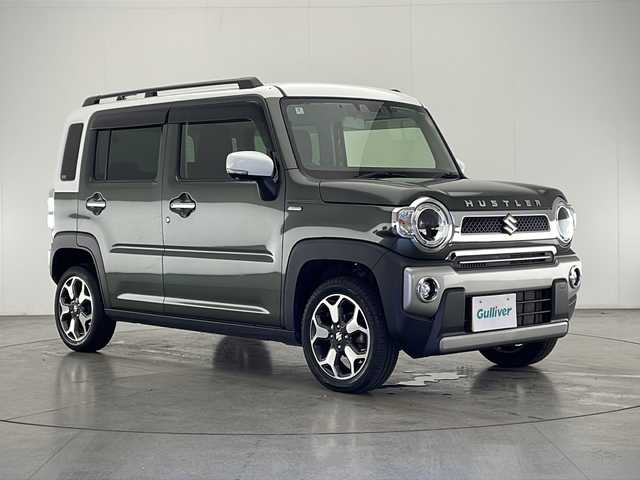 スズキ ハスラー Jスタイル 宮崎県 2022(令4)年 3.6万km クールカーキパールメタリック/ホワイト2トーンルーフ ワンオーナー/SUZUKI Safety Support/〇デュアルカメラブレーキサポート/〇後退時ブレーキサポート/〇誤発進抑制機能（前方・後方）/〇車線逸脱警報機能/〇車線逸脱抑制機能/〇ふらつき警報機能/〇標識認識機能/〇オートマチックハイビーム/〇先行車発進お知らせ機能/〇コーナーセンサー/純正8インチSDナビ/フルセグTV/CD/DVD/Bluetooth/バックカメラ/シートヒーター/LEDヘッドライト/ルーフレール/純正15インチAW/ビルトインETC/アイドリングストップ/スマートキー×2/保証書/取扱説明書