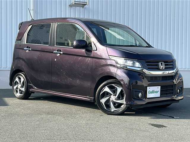ホンダ Ｎ ＷＧＮ カスタム G ターボパッケージ 三重県 2015(平27)年 13.5万km プレミアムベルベットパープル・パール 社外ナビ/バックカメラ/ウィンカーミラー/クルーズコントロール/ステアリングリモコン/オートライト/パドルシフト/LEDヘッドライト/ハーフレザーシート/オートリトラクタブルミラー/電動格納ミラー
