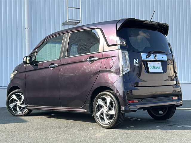 ホンダ Ｎ ＷＧＮ カスタム G ターボパッケージ 三重県 2015(平27)年 13.5万km プレミアムベルベットパープル・パール 社外ナビ/バックカメラ/ウィンカーミラー/クルーズコントロール/ステアリングリモコン/オートライト/パドルシフト/LEDヘッドライト/ハーフレザーシート/オートリトラクタブルミラー/電動格納ミラー