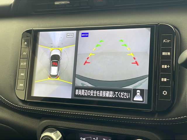 日産 キックス X 沖縄県 2021(令3)年 5.7万km ナイトベールパープル 純正9インチナビ/　CD/DVD/BT/フルセグ/パノラミックビューモニター（MOP）/ビルトインETC/純正ドライブレコーダー/インテリジェントルームミラー（MOP）/エマージェンシーブレーキ/プロパイロット/ハーフレザーシート/LＥＤヘッドライト/オートライト/純正17インチＡＷ/プッシュスタート/スマートキ―/保証書