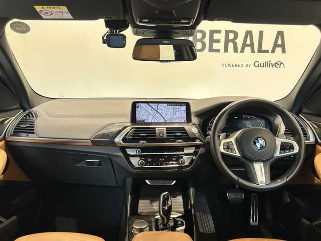 ＢＭＷ Ｘ３ xDrive20d Mスポーツ 山口県 2020(令2)年 1.8万km サファイアブラックP ハイラインＰＫＧ　/茶革　/ＡＣＣ　/ＢＳＭ　/ＨＵＤ　/純正ナビ／ＴＶ　/アンビエントライト　/レザーステアリング　/メモリ付パワーシート　/シートヒーター　/３６０°カメラ　/コンフォートアクセス　/純正１９インチＡＷ