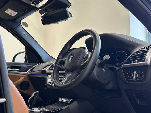 ＢＭＷ Ｘ３ xDrive20d Mスポーツ 山口県 2020(令2)年 1.8万km サファイアブラックP ハイラインＰＫＧ　/茶革　/ＡＣＣ　/ＢＳＭ　/ＨＵＤ　/純正ナビ／ＴＶ　/アンビエントライト　/レザーステアリング　/メモリ付パワーシート　/シートヒーター　/３６０°カメラ　/コンフォートアクセス　/純正１９インチＡＷ