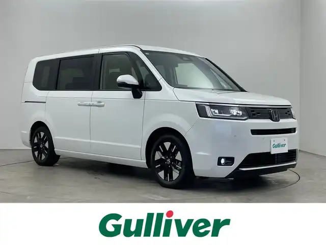 ホンダ ステップワゴン eHEV エアー EX 埼玉県 2025(令7)年 0.1千km プラチナホワイトパール 登録済未使用車　/純正１１．４インチナビ　/フリップダウンモニター　/バックカメラ　/ＢＳＭ　/ＨＤＭＩ　/アダクティブクルーズコントロール　/両側パワースライドドア　/シートヒーター　/ＬＥＤヘッドライト　/地デジＴＶ