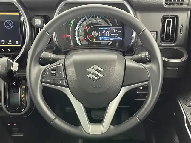 スズキ ハスラー Jスタイル 愛知県 2021(令3)年 1.4万km ブルーイッシュブラックパール 純正９型ＤＡナビ　全方位カメラ　禁煙車　シートヒーター　ＥＴＣ　ドラレコ　セーフティサポート　レーダーブレーキ　ＬＥＤヘッドライト　プッシュスタート　レーンキープ　アイドリングストップ　ターボ搭載車