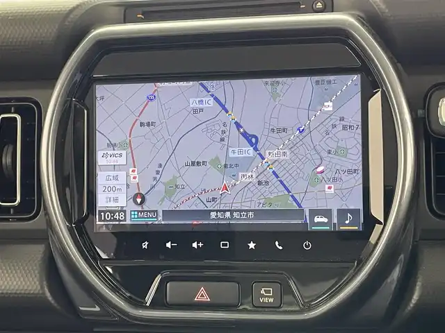 スズキ ハスラー Jスタイル 愛知県 2021(令3)年 1.4万km ブルーイッシュブラックパール 純正９型ＤＡナビ　全方位カメラ　禁煙車　シートヒーター　ＥＴＣ　ドラレコ　セーフティサポート　レーダーブレーキ　ＬＥＤヘッドライト　プッシュスタート　レーンキープ　アイドリングストップ　ターボ搭載車