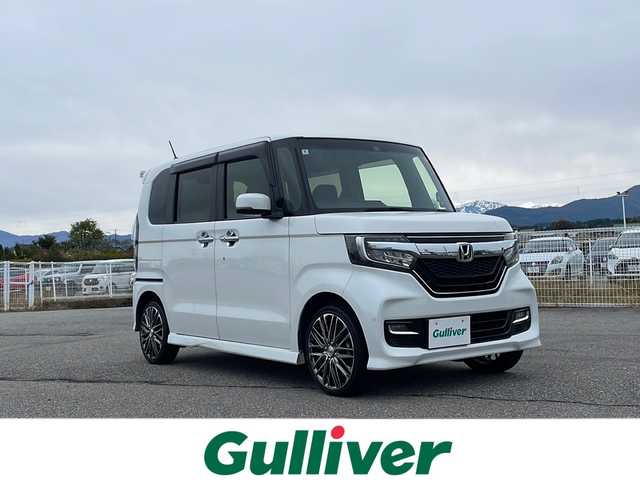 ホンダ Ｎ ＢＯＸ カスタム G L ホンダセンシング 富山県 2018(平30)年 6.8万km プラチナホワイトパール 4WD/純正SDナビ(VXV-185NBi)/フルセグ/Bluetooth/バックカメラ/両側パワースライドドア/ホンダセーフティセンス/衝突被害軽減ブレーキ/レーダークルーズコントロール/レーンキープアシスト/コーナーセンサー/前席シートヒーター/社外16インチアルミホイール/純正フロアマット/ドライブレコーダー/ETC/保証書・記録簿/取扱説明書