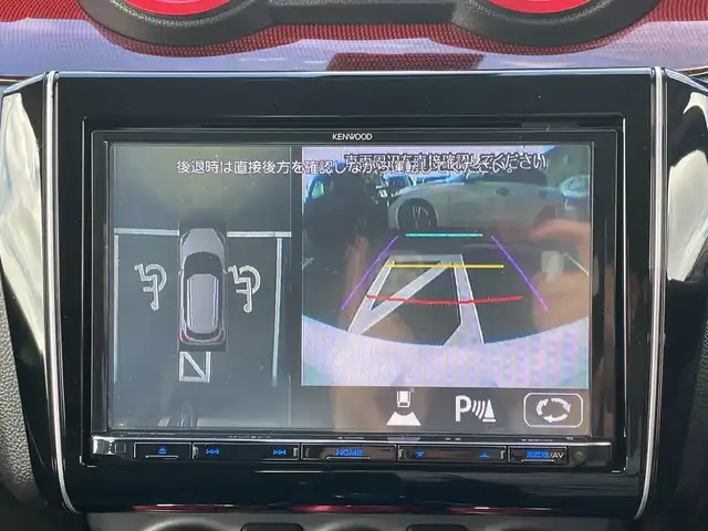 スズキ スイフト スポーツ 神奈川県 2023(令5)年 2.1万km ピュアホワイトP KENOWOOD製8V型SDナビ（MPV-S708L）/Bluetooth/CD/DVD/iPod/フルセグ/USB/全周囲カメラ/アクティブクルーズコントロール/純正エアロ/デジタルインナーミラー/ブラインドスポットモニター/シートヒーター/パドルシフト/専用フットペダル/専用シート/純正アルミホイール/LEDヘッドライト/ETC/コーナーセンサー/デュアルセンサーブレーキサポート/アイドリングストップ/レーンキープアシスト/横滑り防止装置/カーテンエアバック