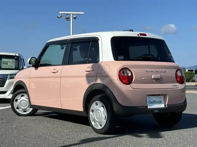 スズキ ラパン S 島根県 2018(平30)年 5.2万km コフレピンクパールメタリック/ホワイト2トーンルーフ 登録時走行距離　51184km/オートライト/アイドリングストップ/運転席シートヒーター/衝突被害軽減システム/パワーステアリング/ベンチシート/ABS/CD/ドライブレコーダー/スペアキー/ダブルエアバック/ドアバイザー/ETC/プッシュスタート/禁煙車