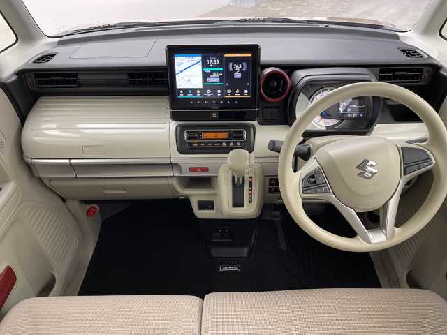 スズキ スペーシア HYBRID X 群馬県 2023(令5)年 1.4万km オレンジⅡ 禁煙車　ワンオーナー　純正ナビ　前後ドライブレコーダー　バックカメラ　オートエアコン　アイドリングストップ　純正アルミホイール　純正フロアマット　プッシュスタート　オートライト　両側スライドドア