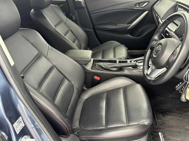 マツダ アテンザ ワゴン XD Lパッケージ 愛知県 2013(平25)年 7.5万km ブルーリフレックスマイカ 純正HDDナビ/　・CD/DVD/BT/フルセグ/バックカメラ/ステアリングリモコン/レーダークルーズコントロール/ETC/ドライブレコーダー/パワーシート/シートヒーター/純正フロアマット/ルーフレール/純正19インチアルミホイール/RVM/衝突軽減システム/取扱説明書/保証書/スマートキー/スペアキー