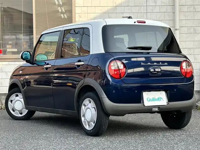 スズキ ラパン モード 福岡県 2020(令2)年 1.5万km ノクターンブルーパール/ホワイト 2トーンルーフ ワンオーナー/純正メモリーナビ【CN-RZ753W】/　(AM/FM/CD/DVD/Bluetooth/iPod/フルセグTV)/バックカメラ/アラウンドビューカメラ/スズキセーフティーサポート/・横滑り防止装置/・車線逸脱防止装置/・リアパーキングセンサー/・デュアルセンサーブレーキサポート/オートライト/シートヒーター（D/N）/ビルトインETC/前方ドライブレコーダー/nanoe付エアコン/社外防眩サイドミラー/純正サイドミラー（積載）/純正フロアマット/盗難防止装置/ISOFIX/電源ソケット×1/USB端子×1/スペアキー×1/保証書/取扱説明書