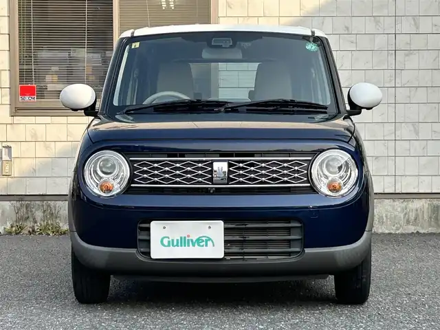 スズキ ラパン モード 福岡県 2020(令2)年 1.5万km ノクターンブルーパール/ホワイト 2トーンルーフ ワンオーナー/純正メモリーナビ【CN-RZ753W】/　(AM/FM/CD/DVD/Bluetooth/iPod/フルセグTV)/バックカメラ/アラウンドビューカメラ/スズキセーフティーサポート/・横滑り防止装置/・車線逸脱防止装置/・リアパーキングセンサー/・デュアルセンサーブレーキサポート/オートライト/シートヒーター（D/N）/ビルトインETC/前方ドライブレコーダー/nanoe付エアコン/社外防眩サイドミラー/純正サイドミラー（積載）/純正フロアマット/盗難防止装置/ISOFIX/電源ソケット×1/USB端子×1/スペアキー×1/保証書/取扱説明書