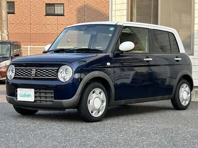 スズキ ラパン モード 福岡県 2020(令2)年 1.5万km ノクターンブルーパール/ホワイト 2トーンルーフ ワンオーナー/純正メモリーナビ【CN-RZ753W】/　(AM/FM/CD/DVD/Bluetooth/iPod/フルセグTV)/バックカメラ/アラウンドビューカメラ/スズキセーフティーサポート/・横滑り防止装置/・車線逸脱防止装置/・リアパーキングセンサー/・デュアルセンサーブレーキサポート/オートライト/シートヒーター（D/N）/ビルトインETC/前方ドライブレコーダー/nanoe付エアコン/社外防眩サイドミラー/純正サイドミラー（積載）/純正フロアマット/盗難防止装置/ISOFIX/電源ソケット×1/USB端子×1/スペアキー×1/保証書/取扱説明書