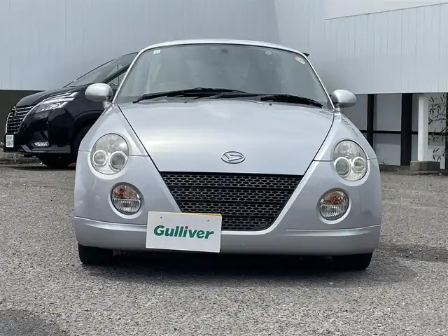 ダイハツ コペン アクティブトップ 福島県 2003(平15)年 10.5万km ブライトシルバーメタリック 電動オープン/デイスプレイオーデイオ/バックカメラ/ドライブレコーダー/純正15インチAW/HIDヘッドライト/フォグランプ/リモコンキー/ETC/取説書