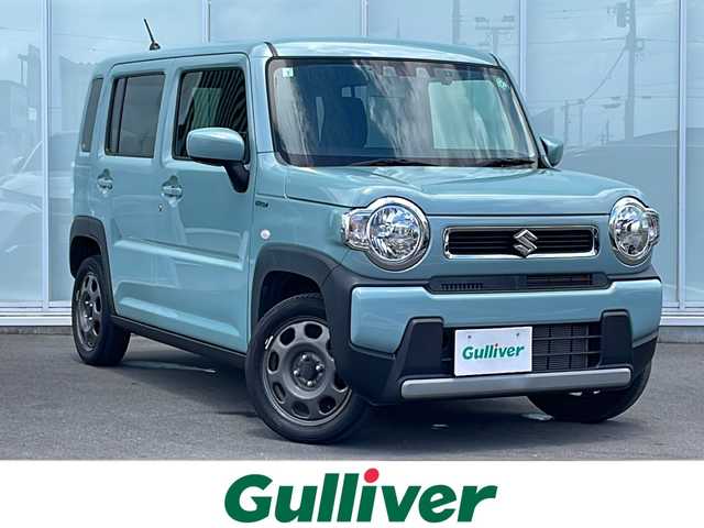 スズキ ハスラー HYBRID G 神奈川県 2021(令3)年 2.8万km オフブルーM 純正ナビフルセグＴＶ　CD/DVD/Bluetooth　/後方コーナーセンサー　/バックカメラ　/レーンキープアシスト　/パーキングアシスト　/シートヒーター　/前方ドライブレコーダー　/純正フロアマット　/ハロゲンヘッドライト　　/ETC/衝突被害軽減システム/取扱説明書/保証書