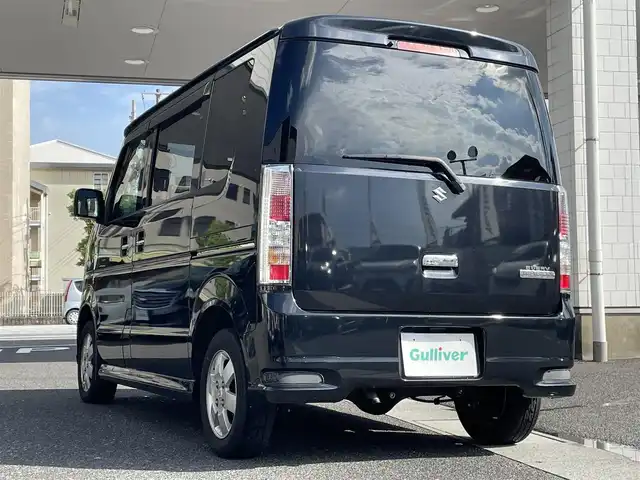スズキ エブリィ ワゴン PZターボ 岡山県 2010(平22)年 10.6万km ブルーイッシュブラックパール3 登録時走行距離105545km/CDチェンジャー/AUX/片側パワースライドドア/ETC/S+Rエアロ/リモコンキー/ドアバイザー/フォグランプ/純正13インチアルミホイール/USB入力端子