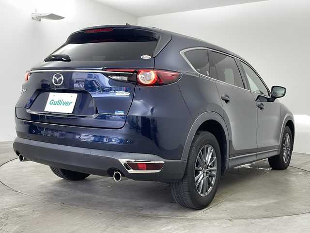 マツダ ＣＸ－８ 25S 兵庫県 2019(平31)年 4万km ディープクリスタルブルーマイカ ・純正SDナビ（フルセグ・DVD・CD・AUX・BT）/・ETC/・全方位カメラ/・車間認知支援システム/・スマートブレーキサポート/・スマートシティブレーキサポート/・ブラインドスポットモニター/・車線逸脱警報システム/・ドライバーアテンションアラート/・パーキングセンサー/・ハイビームコントロールシステム/・レーダークルーズコントロール/・LEDライト/・オートホールド/・オートワイパー/・左右独立エアコン/・MTモード付AT/・アイドリングストップ/・革巻きステアリング/・後席エアコン/・純正アルミホイール/・純正フロアマット/・ウインカーミラー/・スマートキー/・プッシュスタート/・W＋サイドエアバック