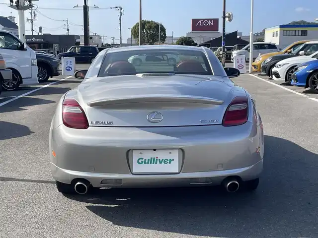 トヨタ ソアラ 430SCV ノーブルカラーED 長崎県 2005(平17)年 9.4万km コスモシルバー 純正ナビ/TV/マークレビンソンプレミアムサウンド/バックカメラ/クルーズコントロール/横滑り防止装置/HIDヘッドランプ/オートライト/オートエアコン/本木製/革巻きコンビステアリング/ステアリングスイッチ/ノーブルレッド革シート/前席パワーシート/ポジションメモリー/前席シートヒーター/社外18インチAWスタッドレス/リモコンキー/イモビライザー/オートアラーム/禁煙車