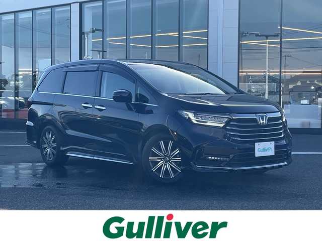 ホンダ オデッセイ アブソルート 新潟県 2021(令3)年 7.2万km プレミアムヴィーナスブラックP 純正10インチメモリナビ：VXU-217DYi/マルチビューカメラ/レーダークルーズコントロール/ジェスチャーコントロール・パワースライドドア/前後コーナーセンサー/ETC2.0/パドルシフト/ハーフレザーシート/運転席パワーシート/LEDヘッドライト