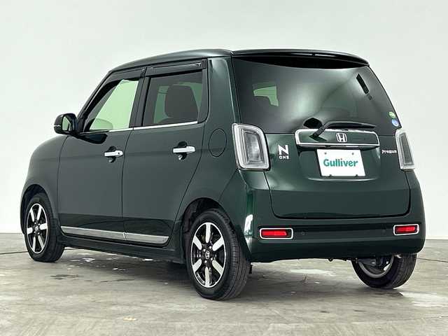 ホンダ Ｎ ＯＮＥ プレミアム 三重県 2021(令3)年 3.8万km ブリティッシュグリーンP /禁煙車 //純正ナビ(フルセグ/CD/DVD/AM/FM/BT/USB) //バックカメラ //前席シートヒーター //ホンダセンシング //レーンキープアシスト//レーダークルコン //電動パーキングブレーキ// LEDヘッドライト//LEDフォグライト //オートライト//ETC//スマートキー//パーキングセンサー