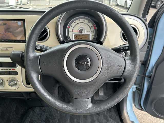 スズキ ラパン X 広島県 2010(平22)年 8.2万km エアブルーメタリック 社外ナビ/「CD/Bluetooth/ワンセグTV/AM/FM」/バックカメラ/ドライブレコーダー/プッシュスタート/スペアキー×1/保証書/取扱説明書