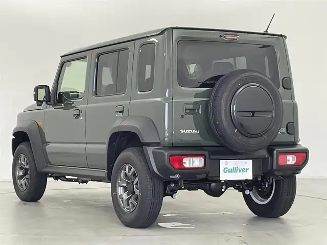 スズキ ジムニー ノマド FC 群馬県 2025(令7)年 0.1万km未満 Ｄグリーン ・登録済未使用車(登録時走行距離：46km)/純正9インチナビ/・AM/FM/CD/DVD/SD/Bluetooth/フルセグTV/バックカメラ/デュアルカメラブレーキサポート/車線逸脱警報/ふらつき警報/後退時ブレーキサポート/アダプティブクルーズコントロール/ハイビームアシスト/標識認識機能/誤発進/後方誤発進抑制機能/先行車発進お知らせ機能/ヒルディセントコントロール/LEDヘッドランプ/ヘッドランプウォッシャー/前席パワーシート/純正15インチアルミホイール