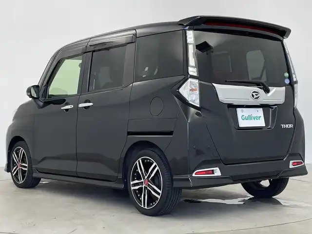 ダイハツ トール カスタムG ターボ SAⅢ 鹿児島県 2019(平31)年 5.7万km ブラックマイカメタリック 社外9型ナビ/（BT/フルセグ/DISC/ラジオ）/バックカメラ/全方位カメラ/ドライブレコーダー/D/N席シートヒーター/前後コーナーセンサー/ドアバイザー/両側電動スライドドア/ETC/クルーズコントロール/ターボ/スペアキー/スマートキー/アイドリングストップ/純正フロアマット/新車時保証書/取扱説明書