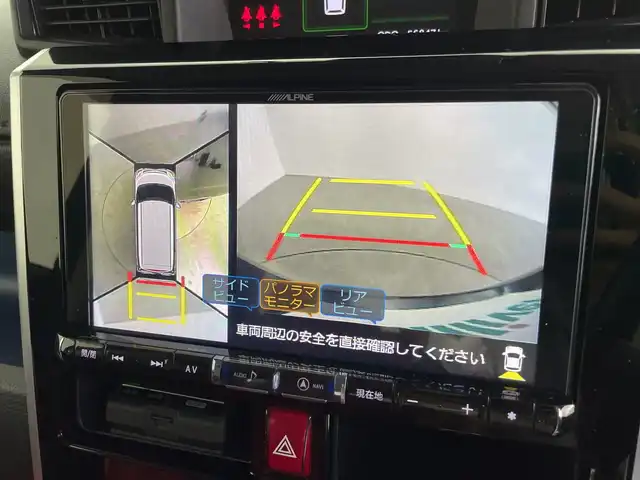 ダイハツ トール カスタムG ターボ SAⅢ 鹿児島県 2019(平31)年 5.7万km ブラックマイカメタリック 社外9型ナビ/（BT/フルセグ/DISC/ラジオ）/バックカメラ/全方位カメラ/ドライブレコーダー/D/N席シートヒーター/前後コーナーセンサー/ドアバイザー/両側電動スライドドア/ETC/クルーズコントロール/ターボ/スペアキー/スマートキー/アイドリングストップ/純正フロアマット/新車時保証書/取扱説明書