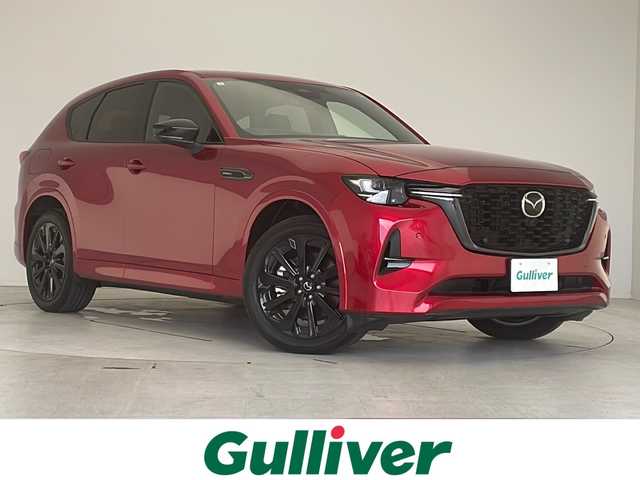 マツダ ＣＸ－６０ ＰＨＥＶ エクスクルーシブスポーツ 愛知県 2023(令5)年 0.5万km ソウルレッドクリスタルM 衝突軽減システム/プレミアムサウンドBOSE/純正12.4型ナビ　ＳＤカードなし/全方位カメラ/レーダークルーズコントロール/シートヒーター/エアシート/ヘッドアップディスプレイ/フルセグ/Bluetooth/バックカメラ/電動リアゲート/パワーシート/コーナーセンサー/純正アルミホイール/ブラインドスポットモニター/LEDヘッドライト/パドルシフト/ステアリングヒーター/オートマチックハイビーム/置くだけ充電機/ステアリングスイッチ/スマートキー/プッシュスタート