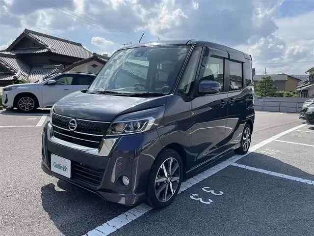 日産 デイズ ルークス HWS X Vセレクション 茨城県 2019(平31)年 4.3万km プレミアムパープルP 純正SＤナビゲーション/・地デジＴＶ/・FM/AMラジオ/・CD/DVD/・Bluetooth/アラウンドビューモニター/アイドリングストップ/インテリジェントエマージェンシーブレーキ/踏み間違い防止アシスト/LDW【車線逸脱警報】/VDC/両側パワースライドドア/LEDヘッドランプ/ハイビームアシスト/オートライト/ドライブレコーダー/ETC/純正１５インチアルミホイール/SRSエアバック【運転席/助手席/サイド】/ABS/インテリジェントキー/プッシュエンジンスタート/保証書/取扱説明書/スペアキー１本