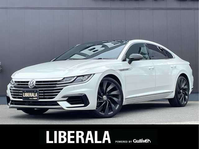 フォルクスワーゲン アルテオン TSI 4モーション Rラインアドバンス 長野県 2018(平30)年 3.4万km 白 サンルーフ /FORCALサウンド /シートマッサージ /HUD /ACC /BSM /パークアシスト /黒革シート /PWシート /シートヒーター　/DiscoverProナビ /TV /360°ビューカメラ /20インチAW /パークセンサー /LEDヘッドライト /ETC2.0 /オートトランク