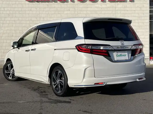 ホンダ オデッセイ アブソルート 岐阜県 2014(平26)年 10.2万km ホワイトオーキッドパール 純正SDナビ/-BT/CD/DVD/フルセグTV/両側パワースライドドア/アイドリングストップ/ドライブレコーダー/クルーズコントロール/バックカメラ/LEDヘッドライト/ステアリングスイッチ/ハーフレザーシート/スマートキー2本/ETC/取扱説明書/保証書