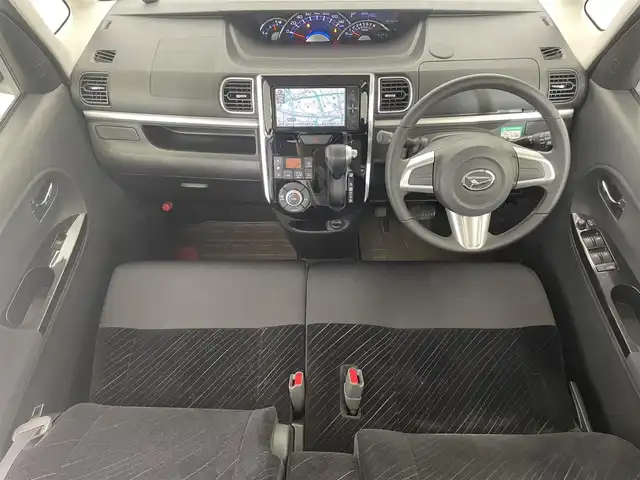 ダイハツ タント カスタム RS SAⅡ 滋賀県 2016(平28)年 9万km パールホワイトⅢ 純正７インチナビ/（Bluetooth/CD/DVD/フルセグTV)/両側パワースライドドア/レーンキープアシスト/ＬＥＤヘッドライト/プッシュスタート/スマートキー/リアサンシェード/ステアリングスイッチ/衝突被害軽減ブレーキ/ABS